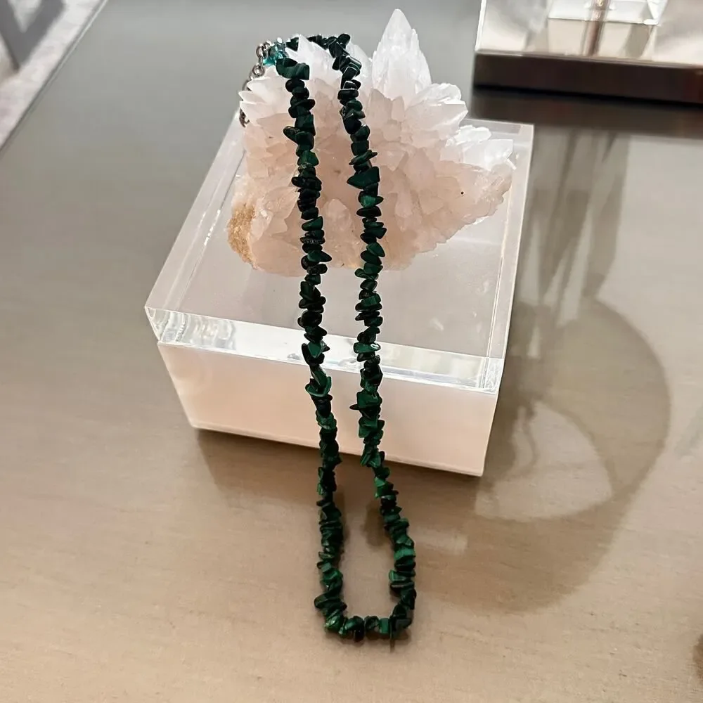 Malachite Chip Necklace